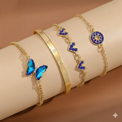 Korezave Alloy Bangle Set(Pack of 4)