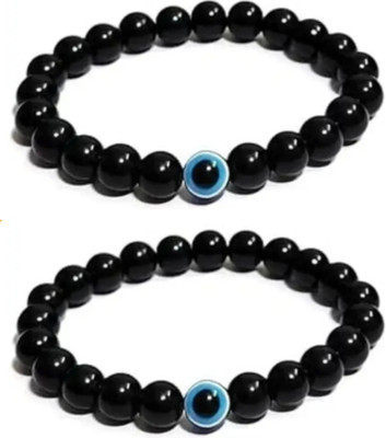 Jagriti Shakti Crystal, Evil Eye Beads Charm Bracelet(Pack of 2)