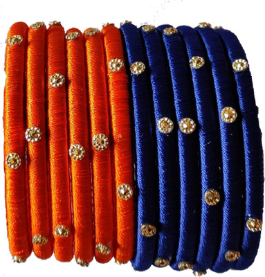 SiirAaka Fabric Bangle Set(Pack of 12)