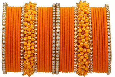 DONERIA Metal Beads Bangle Set(Pack of 34)
