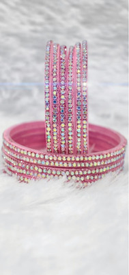 DIVINE GLASS Glass Bangle Set(Pack of 12)
