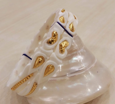 Purabi Shell Gold-plated Shakha Pola(Pack of 2)