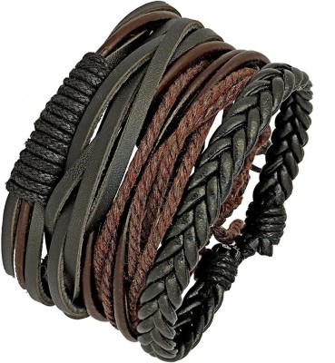 RCeles Leather Bracelet(Pack of 4)