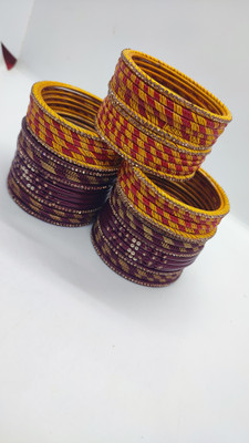 LUCKY SUHAG CHURA Lac Bangle Set(Pack of 10)