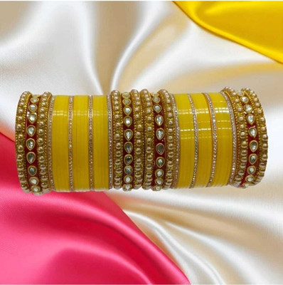 Vjy Plastic Beads, Crystal Chudas(Pack of 2)