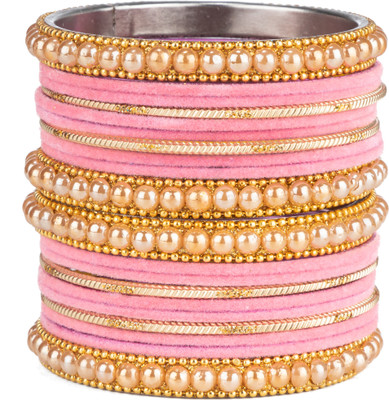 Mamon Creations Alloy Gold-plated Bangle Set(Pack of 20)