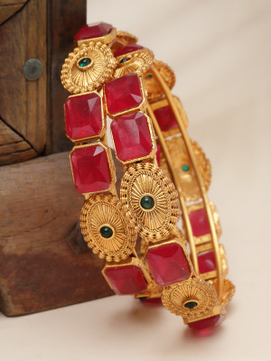 Sukkhi Alloy Gold-plated Bangle Set(Pack of 2)