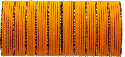 ZINEKA Metal Gold-plated Bangle Set(Pack of 60)