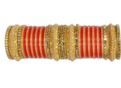 ishika Plastic Beads Bangle Set(Pack of 34)