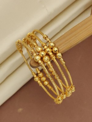 SHIVAY FASHION HUB Alloy Diamond Gold-plated Kada