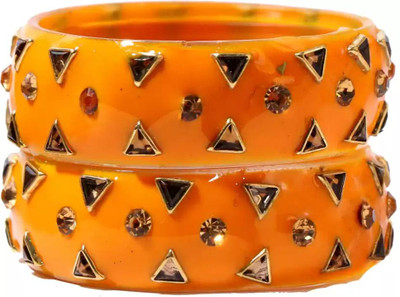 Jay Enterprises Glass Cubic Zirconia Kada(Pack of 2)
