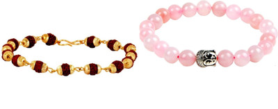 Malas Collection Wood, Stone Bracelet Set(Pack of 2)