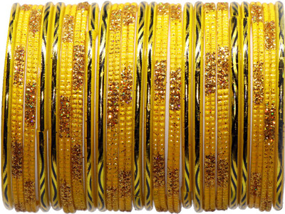 RADHA MOHAN EMPIRE Glass Bangle Set(Pack of 24)