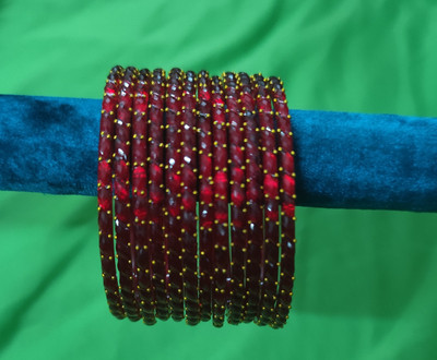 Alankrta Glass Bangle Set(Pack of 12)