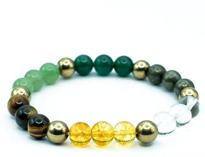 Vedic Hind Stone, Crystal, Glass Beads, Agate, Crystal Bracelet