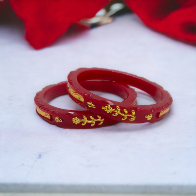 SUNISKA Plastic Gold-plated Shakha Pola(Pack of 2)