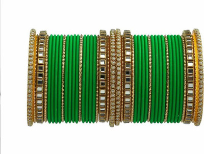 DONERIA Metal Beads Bangle Set(Pack of 44)