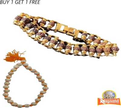 nagaana Brass Beads Gold-plated Kada(Pack of 2)