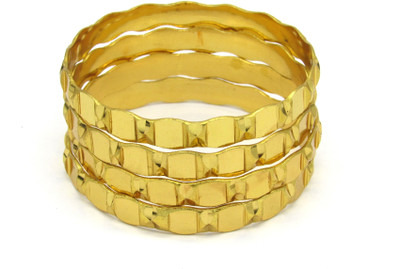 SHREE MAULI CREATION Alloy Gold-plated Bangle(Pack of 4)