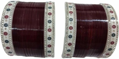 KAMAAKSHI FASHION COLLECTIONS Plastic Cubic Zirconia Chudas(Pack of 2)