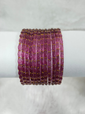 Zeraqi Glass Beads Bangle(Pack of 12)