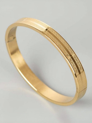 Mahi creations Stainless Steel Gold-plated Kada