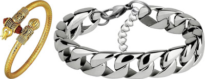 White Chimes Brass, Alloy Gold-plated Bracelet(Pack of 4)