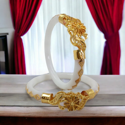 SUNISKA Plastic Gold-plated Shakha Pola(Pack of 2)