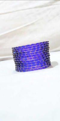 yuvi enterprise Glass Beads Bangle Set(Pack of 10)