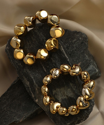 SOHI Plastic Gold-plated Bracelet Set(Pack of 2)