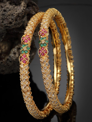 Sukkhi Alloy Gold-plated Bangle Set(Pack of 2)