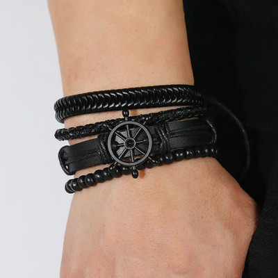 Lovetrail Leather Bracelet(Pack of 4)
