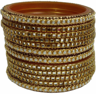 KAMAAKSHI FASHION COLLECTIONS Plastic Cubic Zirconia Bangle Set(Pack of 12)