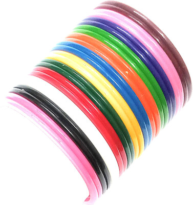 KB Corner Plastic Bangle Set(Pack of 24)