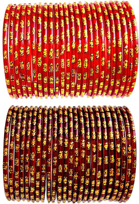 ZUMKA Glass Bangle Set(Pack of 48)
