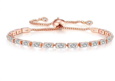 Nilu's Collection Copper Cubic Zirconia Gold-plated Bracelet