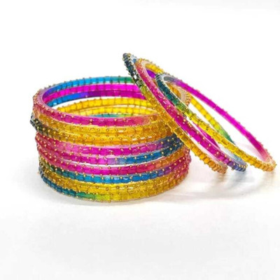 BABA TRADERS Alloy Bangle Set(Pack of 12)