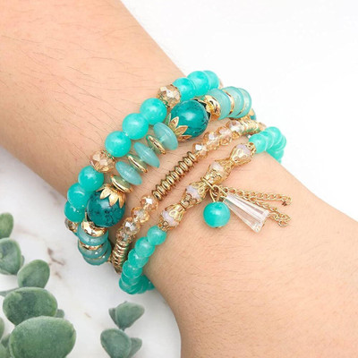 JDENTERPRISES Alloy Gold-plated Bracelet Set(Pack of 6)