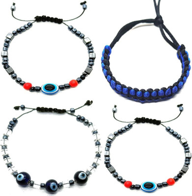 KINGSTYLEIMPEX Metal Charm Bracelet(Pack of 4)