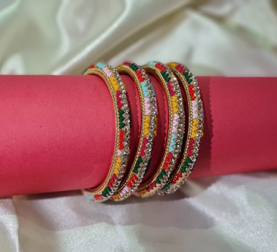Artstree Metal Brass Bangle Set(Pack of 4)