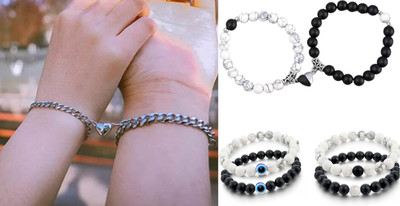 P R Production Brass Charm Bracelet(Pack of 2)
