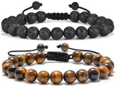 Malas Collection Stone Beads, Crystal Bracelet(Pack of 2)