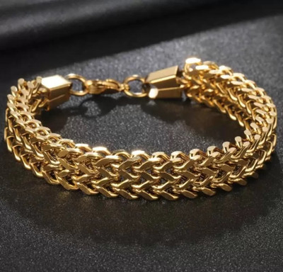 Utkarsh Rudraksha Gold-plated Bracelet Set
