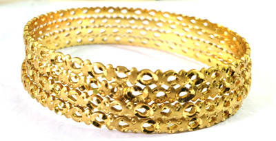 SHAH BEAUTY Alloy Gold-plated Bangle Set(Pack of 4)