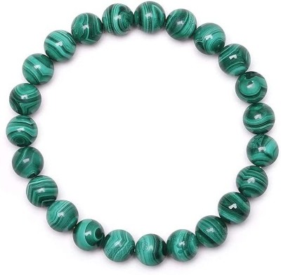 VIBESLE Crystal Beads, Malachite Charm Bracelet