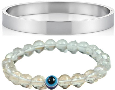 IKONKARR Stone, Crystal, Stainless Steel Bracelet(Pack of 2)