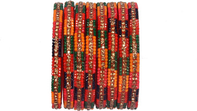 ADVANCE KANGAN Glass Zircon Kada(Pack of 8)