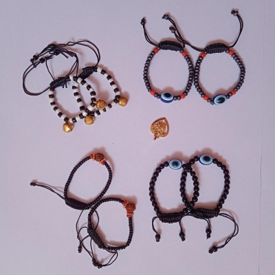Khushi Traders Mother of Pearl, Dori Beads Bangle Set(Pack of 9)