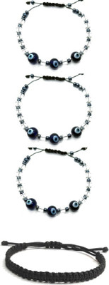 KINGSTYLEIMPEX Metal Charm Bracelet(Pack of 4)