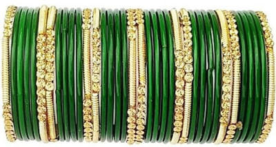 Shikhashringar Glass Bangle Set(Pack of 10)